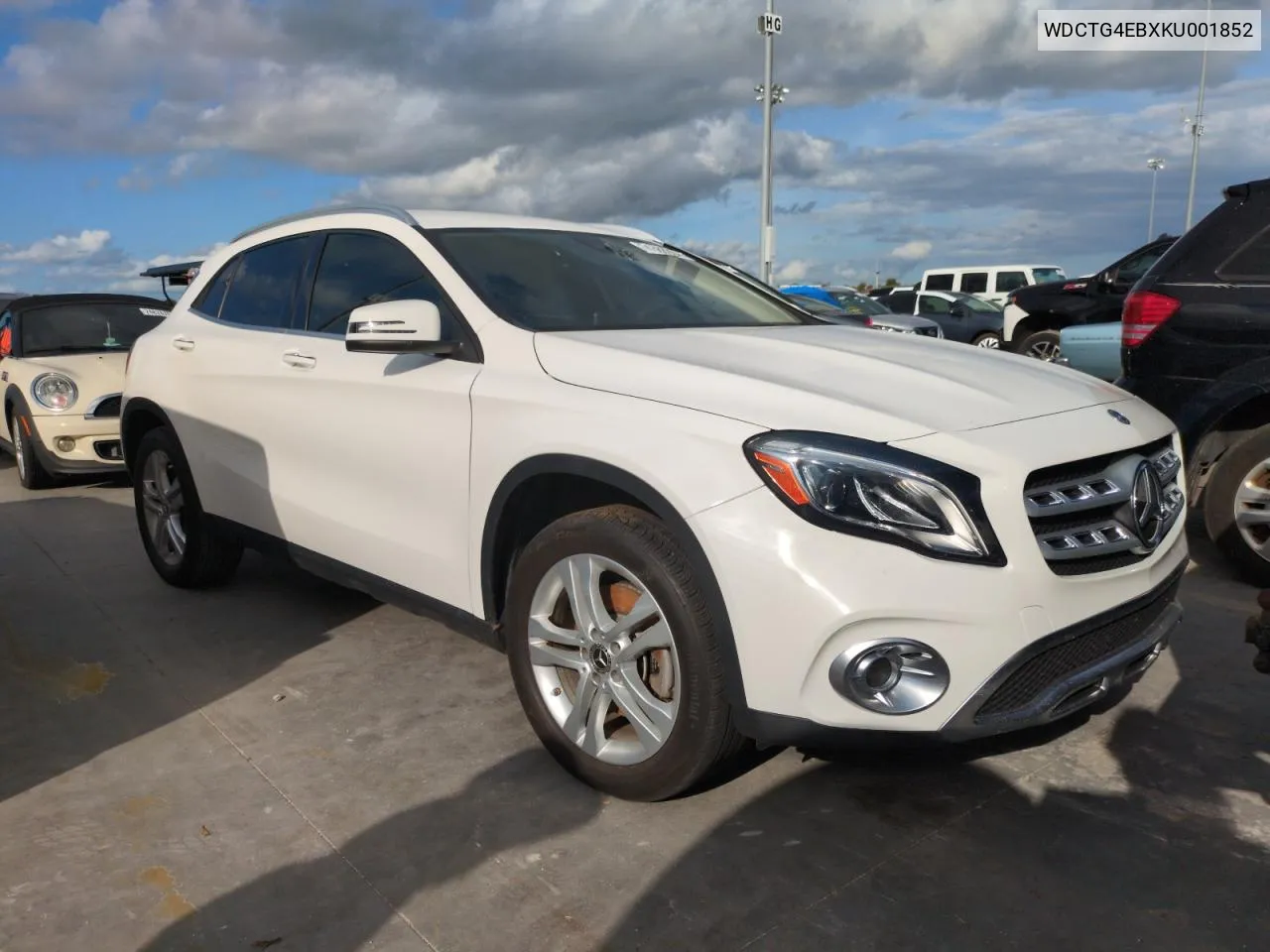 2019 Mercedes-Benz Gla 250 VIN: WDCTG4EBXKU001852 Lot: 74388964