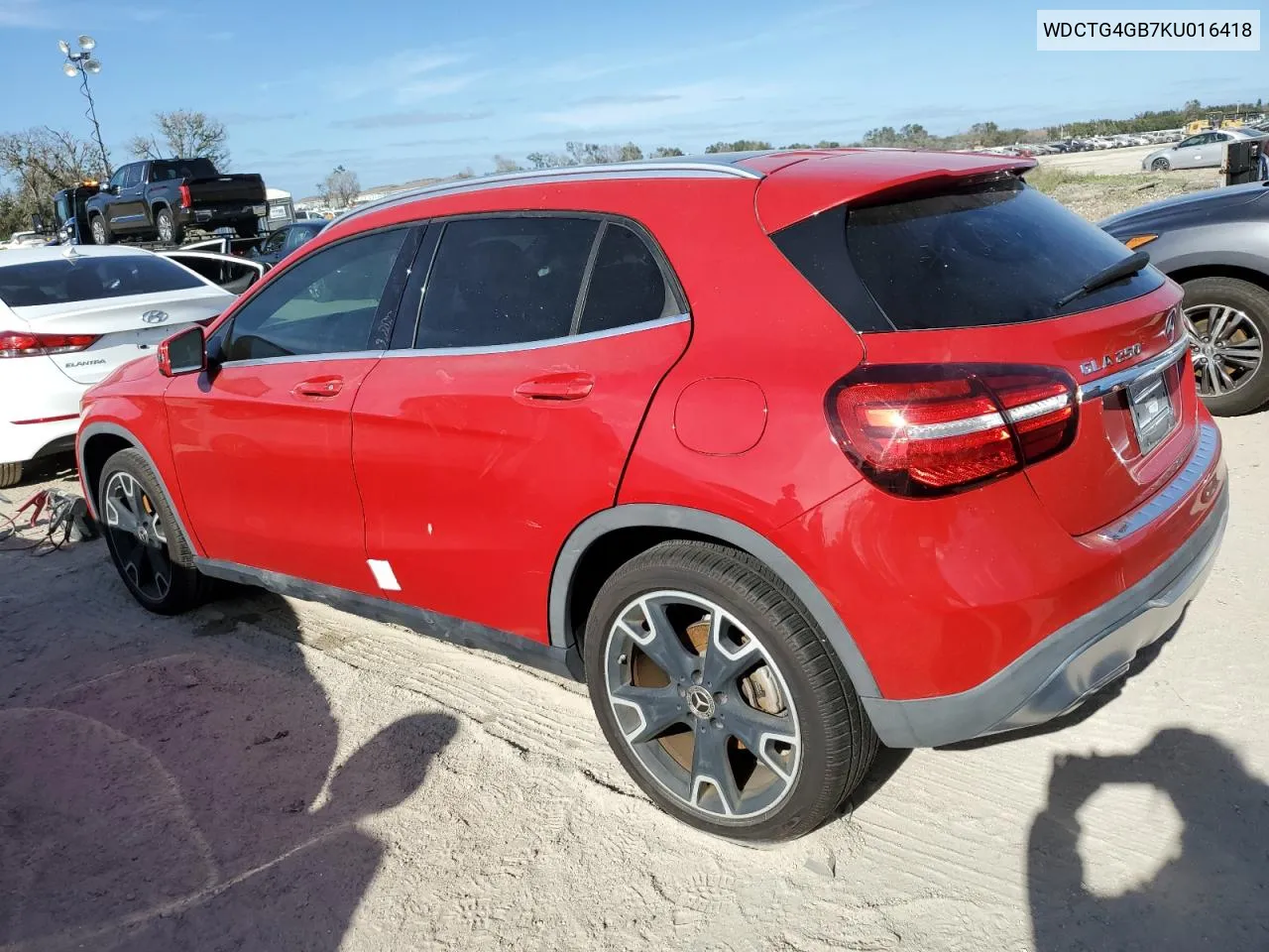 2019 Mercedes-Benz Gla 250 4Matic VIN: WDCTG4GB7KU016418 Lot: 76117754