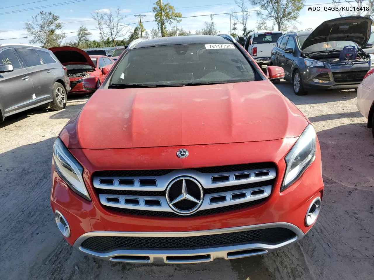 2019 Mercedes-Benz Gla 250 4Matic VIN: WDCTG4GB7KU016418 Lot: 76117754