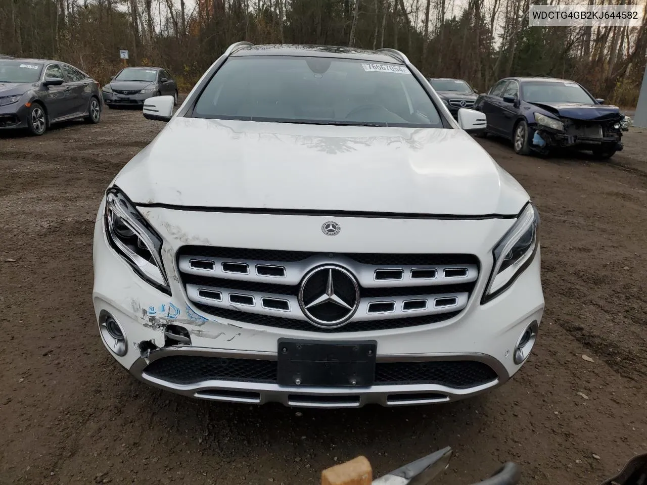 2019 Mercedes-Benz Gla 250 4Matic VIN: WDCTG4GB2KJ644582 Lot: 76667054