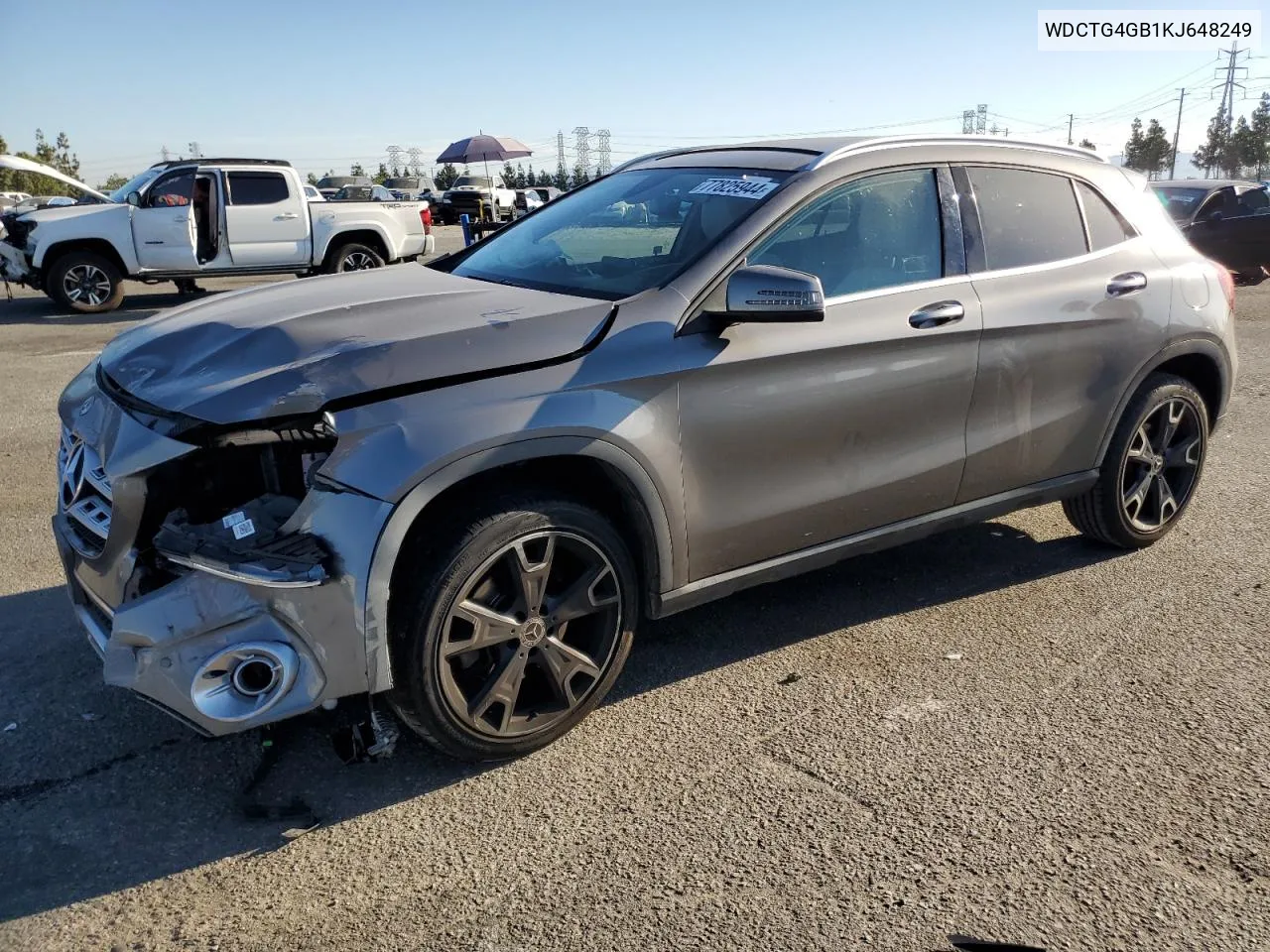 2019 Mercedes-Benz Gla 250 4Matic VIN: WDCTG4GB1KJ648249 Lot: 77825944