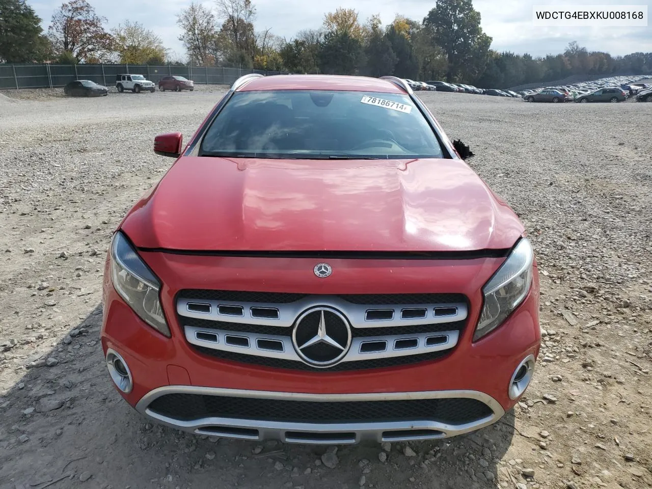 2019 Mercedes-Benz Gla 250 VIN: WDCTG4EBXKU008168 Lot: 78186714