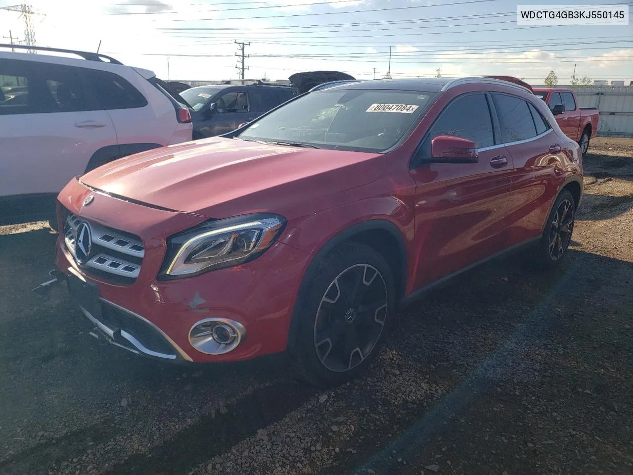 2019 Mercedes-Benz Gla 250 4Matic VIN: WDCTG4GB3KJ550145 Lot: 80047084