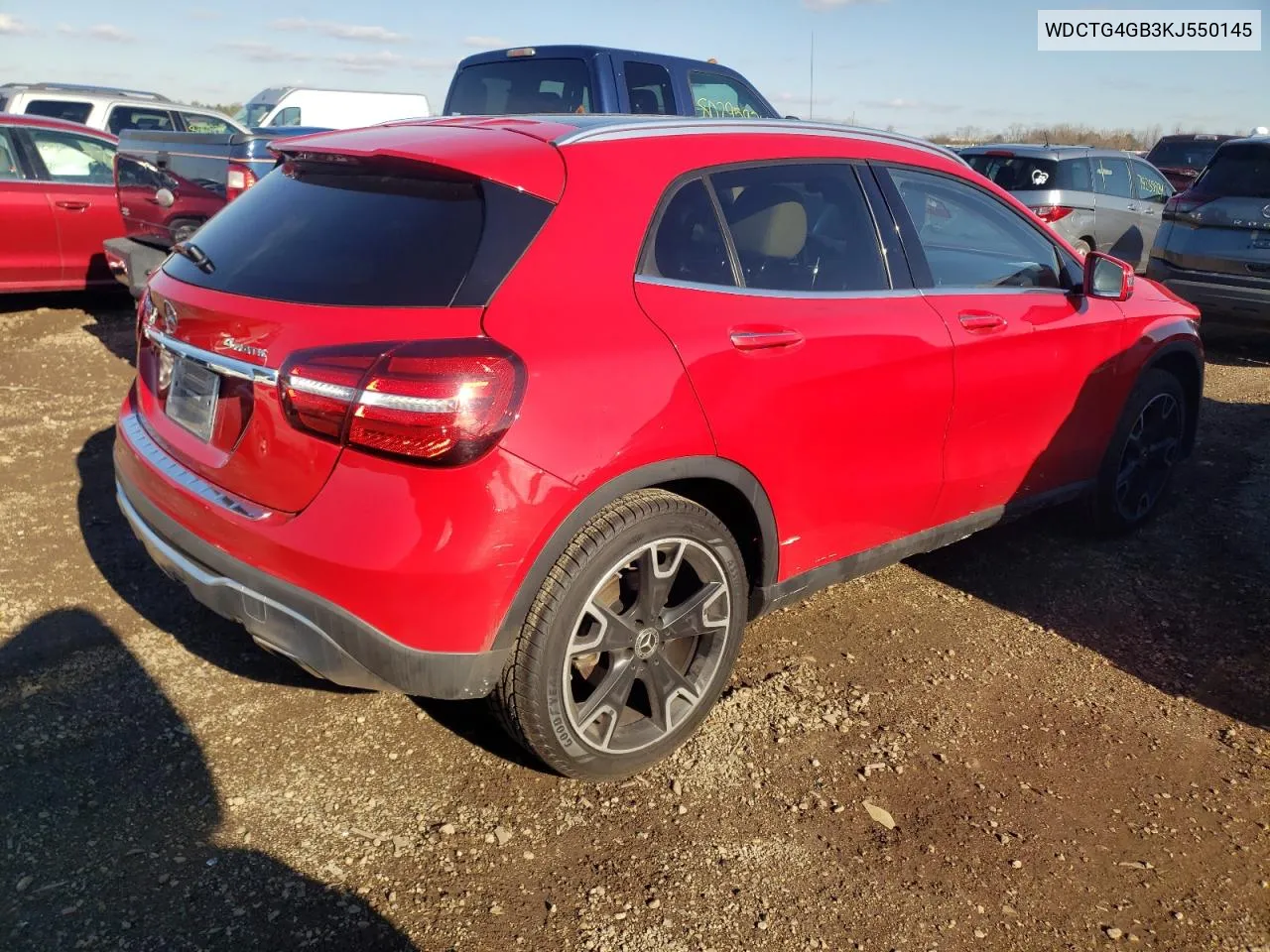 2019 Mercedes-Benz Gla 250 4Matic VIN: WDCTG4GB3KJ550145 Lot: 80047084