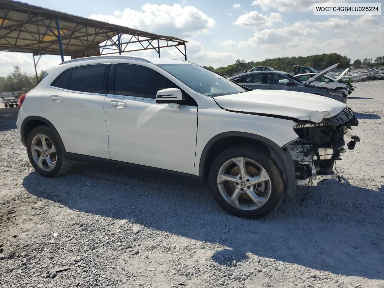 2020 Mercedes-Benz Gla 250 4Matic VIN: WDCTG4GB4LU025224 Lot: 70954874