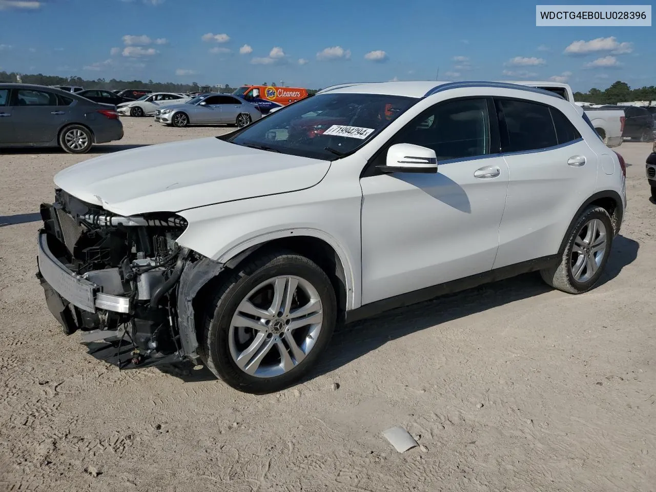 2020 Mercedes-Benz Gla 250 VIN: WDCTG4EB0LU028396 Lot: 71994294