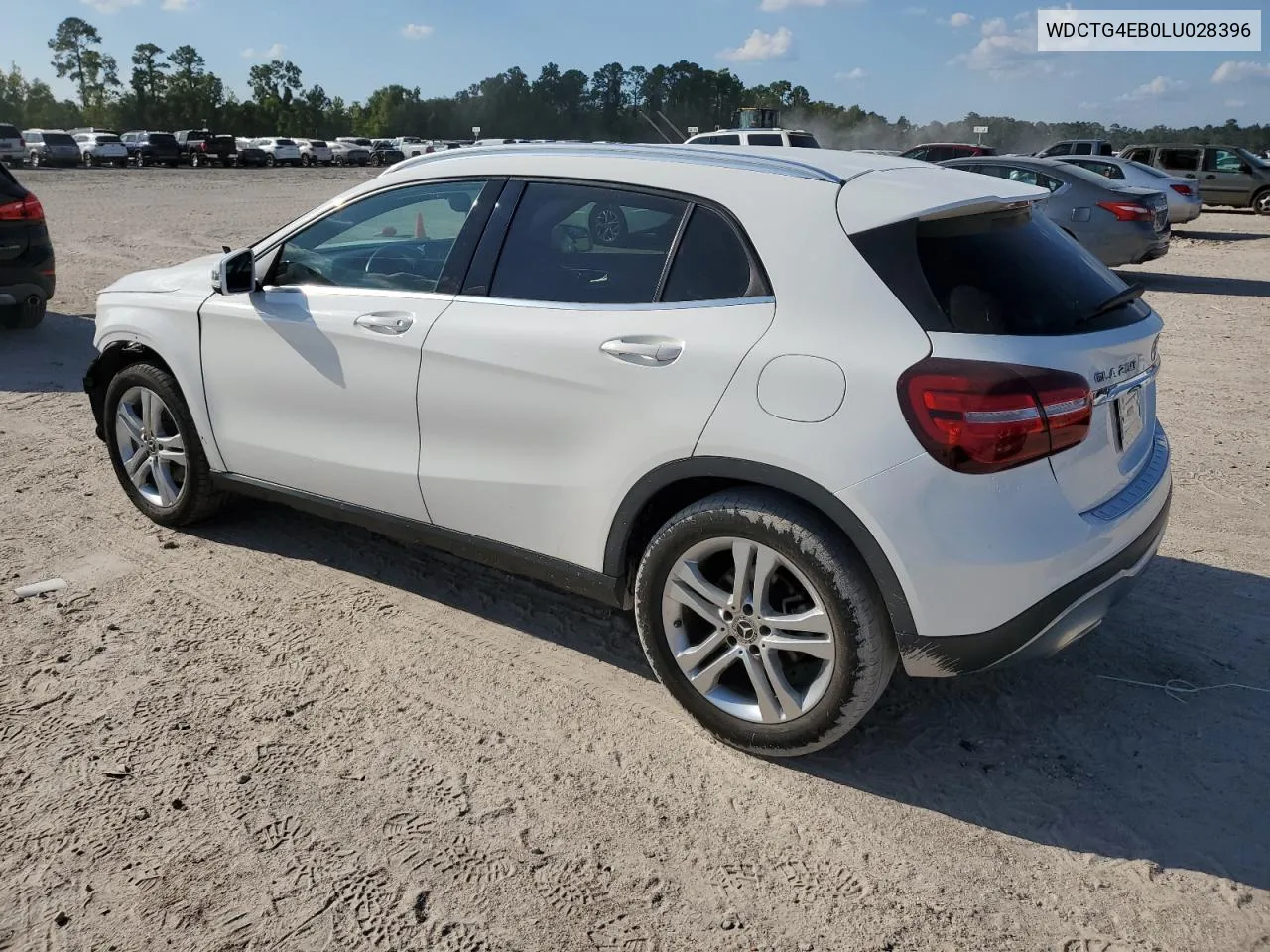 2020 Mercedes-Benz Gla 250 VIN: WDCTG4EB0LU028396 Lot: 71994294