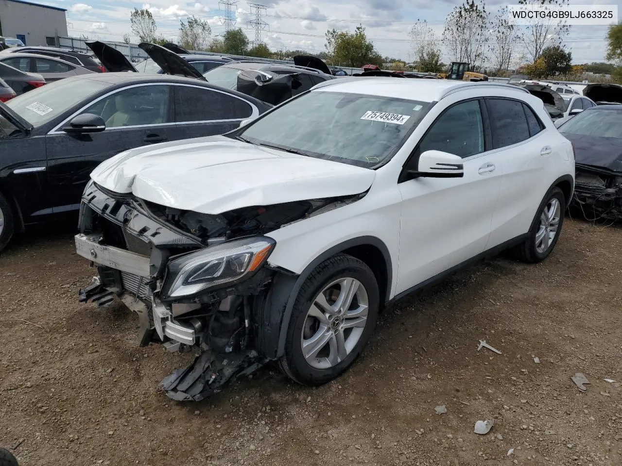 2020 Mercedes-Benz Gla 250 4Matic VIN: WDCTG4GB9LJ663325 Lot: 75749394