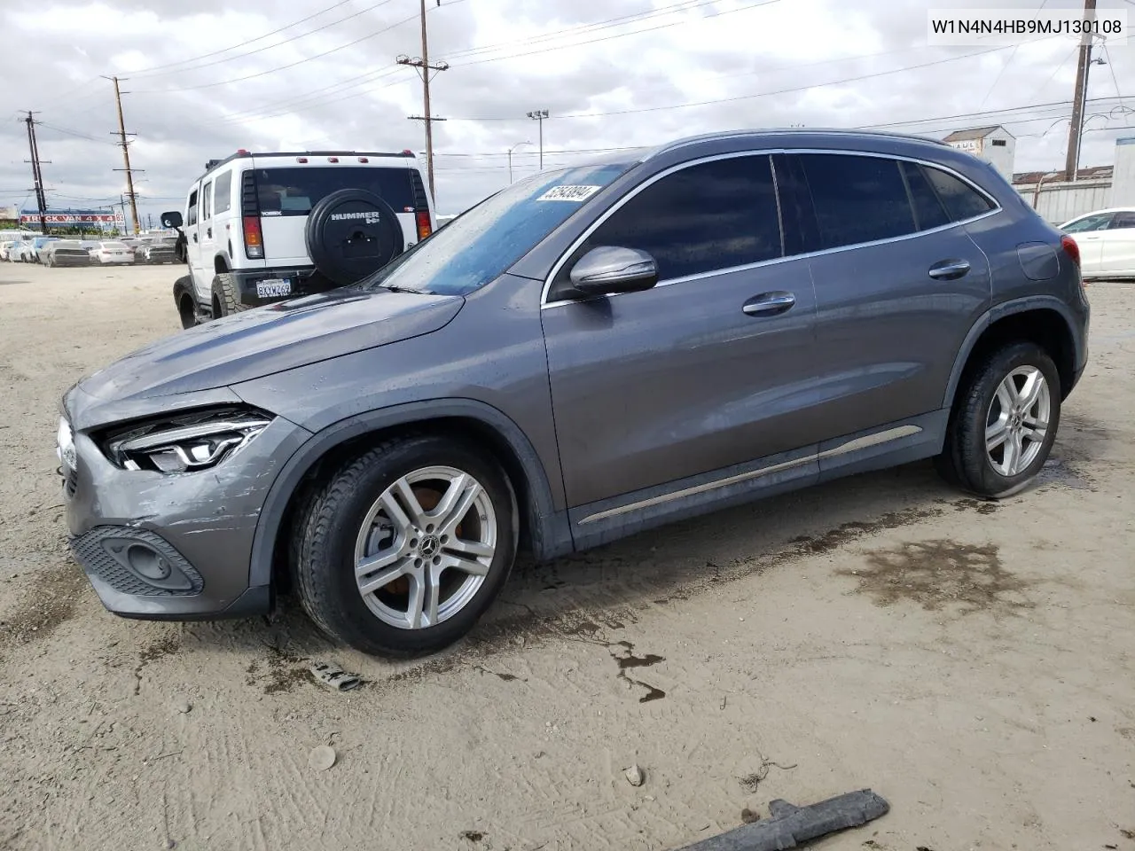 2021 Mercedes-Benz Gla 250 4Matic VIN: W1N4N4HB9MJ130108 Lot: 52543894