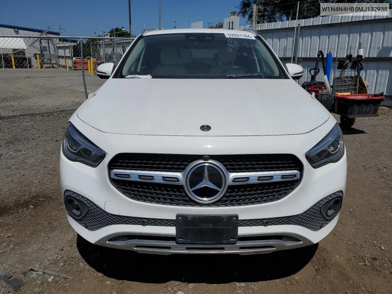 2021 Mercedes-Benz Gla 250 4Matic VIN: W1N4N4HB5MJ132938 Lot: 53931164