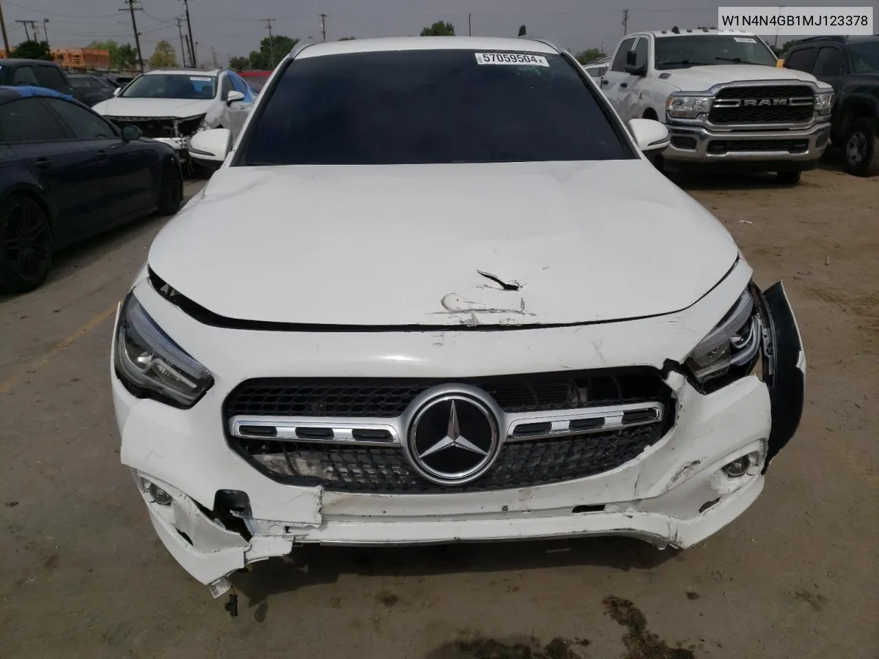 2021 Mercedes-Benz Gla 250 VIN: W1N4N4GB1MJ123378 Lot: 57059504