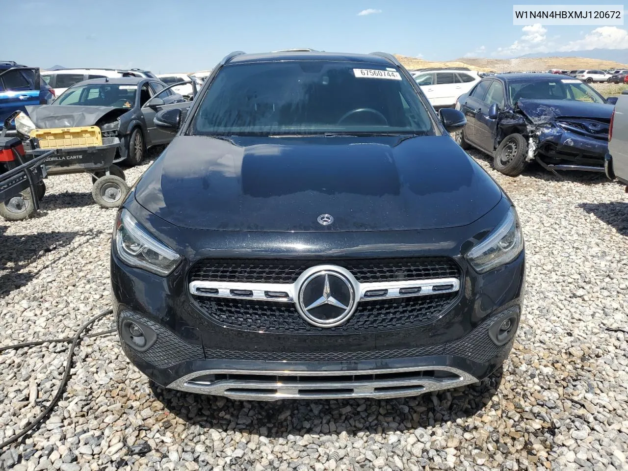 2021 Mercedes-Benz Gla 250 4Matic VIN: W1N4N4HBXMJ120672 Lot: 67560744