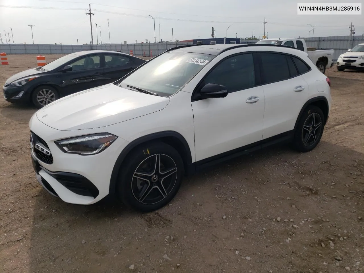 2021 Mercedes-Benz Gla 250 4Matic VIN: W1N4N4HB3MJ285916 Lot: 68514544