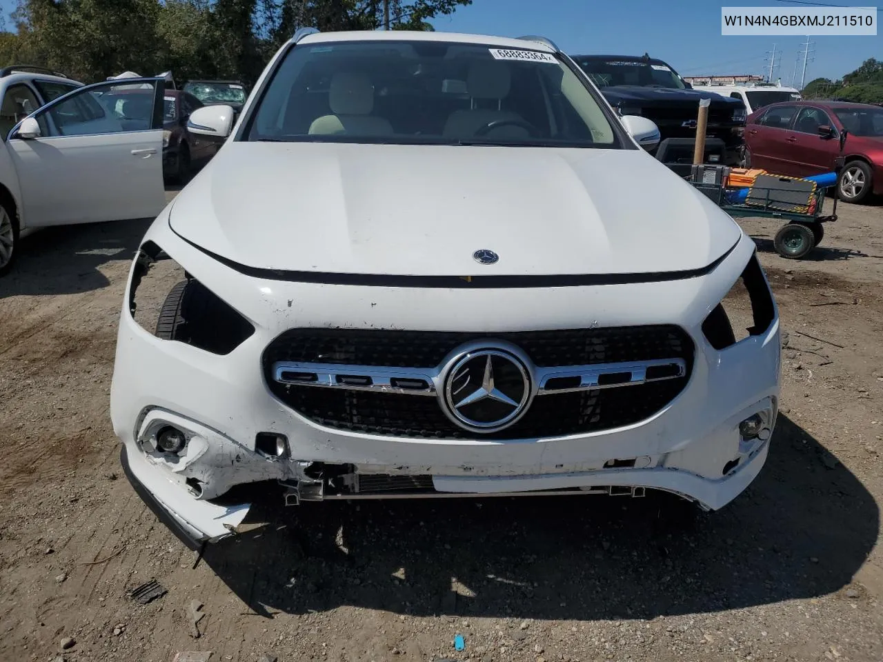 2021 Mercedes-Benz Gla 250 VIN: W1N4N4GBXMJ211510 Lot: 68883364