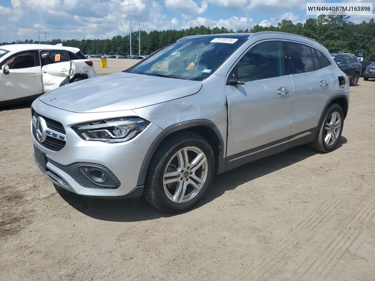 2021 Mercedes-Benz Gla 250 VIN: W1N4N4GB7MJ163898 Lot: 71115174