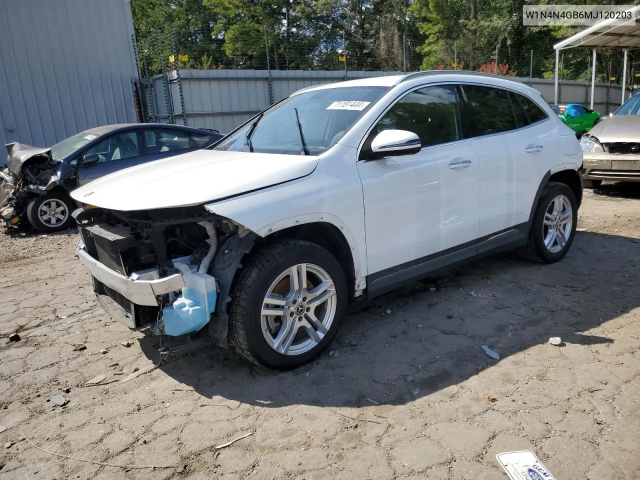 2021 Mercedes-Benz Gla 250 VIN: W1N4N4GB6MJ120203 Lot: 71181444