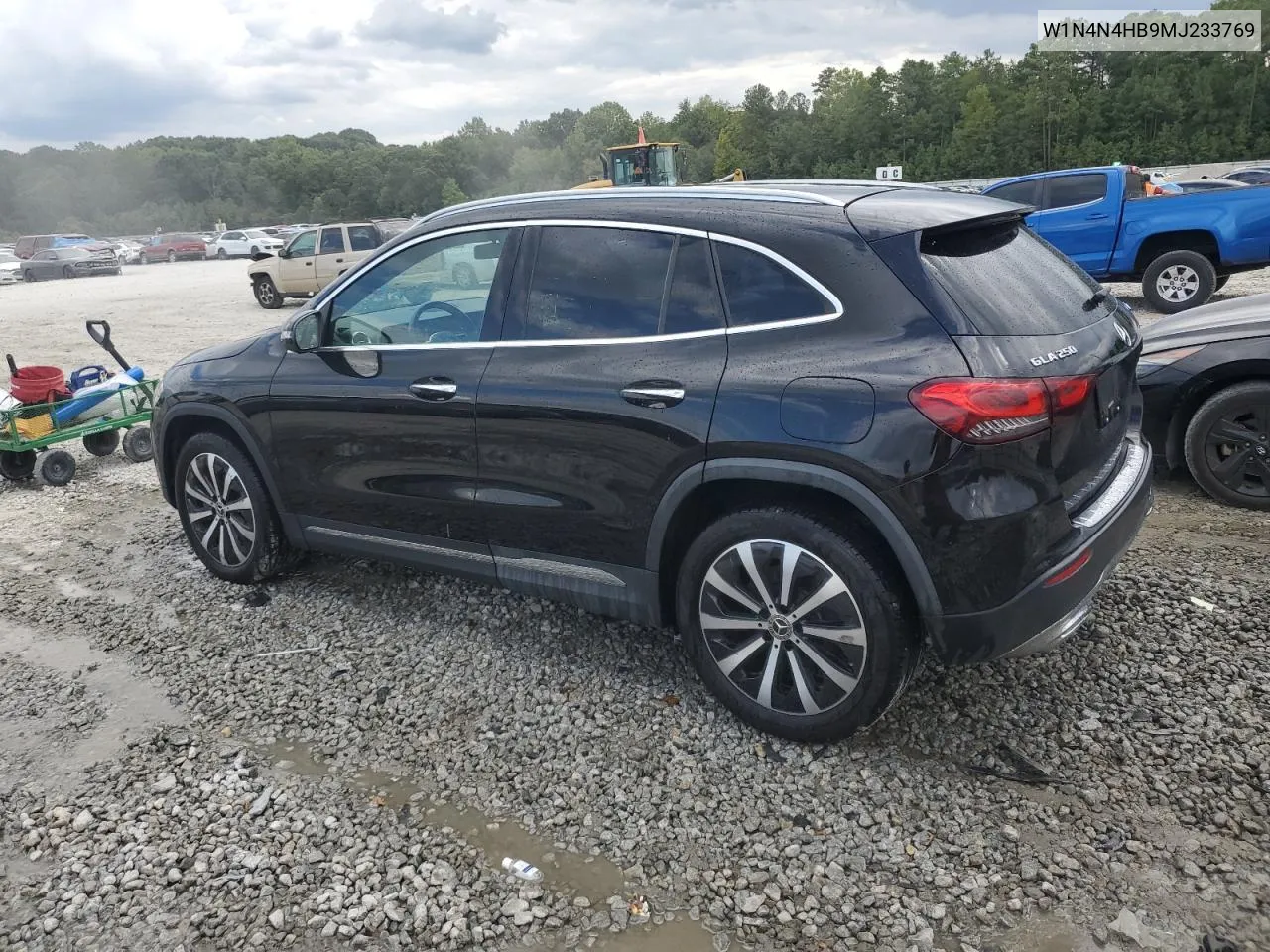 2021 Mercedes-Benz Gla 250 4Matic VIN: W1N4N4HB9MJ233769 Lot: 71637914