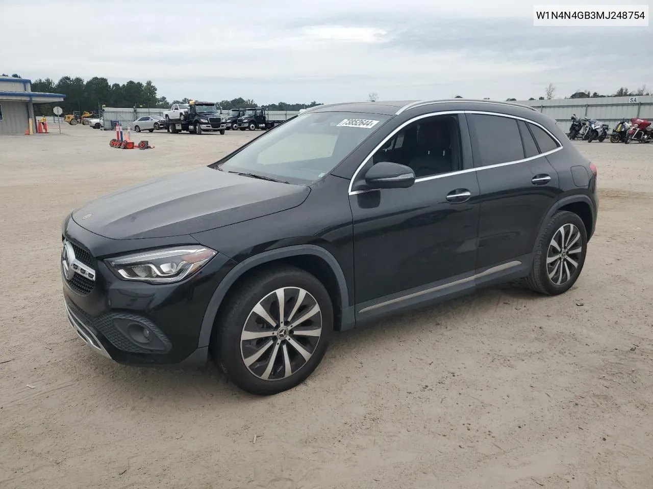 2021 Mercedes-Benz Gla 250 VIN: W1N4N4GB3MJ248754 Lot: 73852644