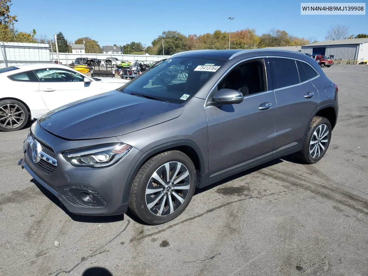 2021 Mercedes-Benz Gla 250 4Matic VIN: W1N4N4HB9MJ139908 Lot: 75413764