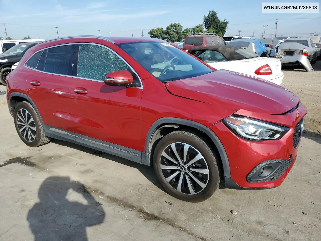 2021 Mercedes-Benz Gla 250 VIN: W1N4N4GB2MJ235803 Lot: 75767814