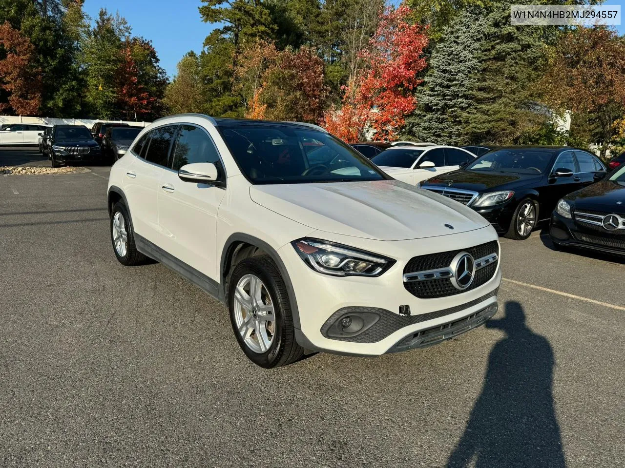 2021 Mercedes-Benz Gla 250 4Matic VIN: W1N4N4HB2MJ294557 Lot: 76245744