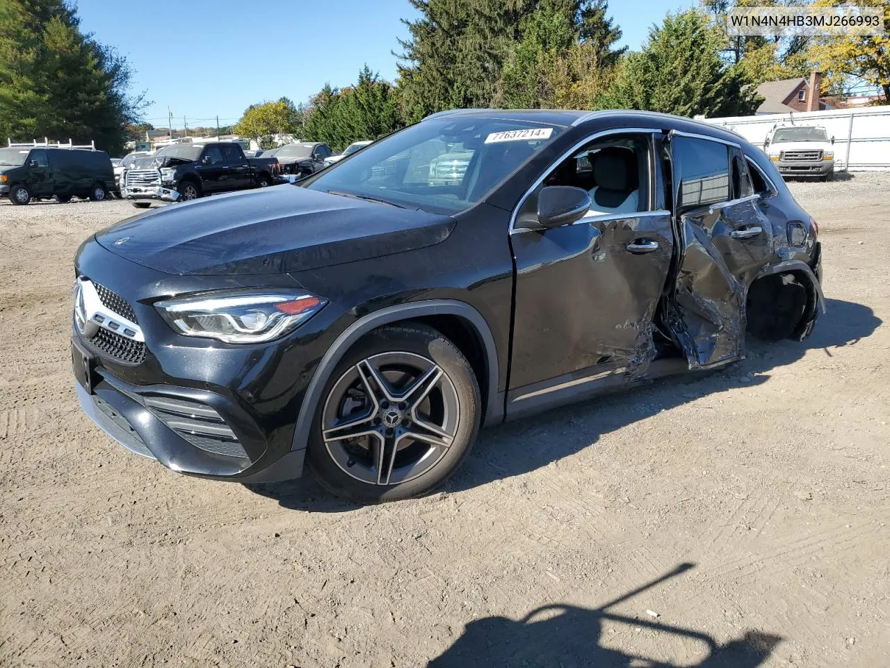 2021 Mercedes-Benz Gla 250 4Matic VIN: W1N4N4HB3MJ266993 Lot: 77637214