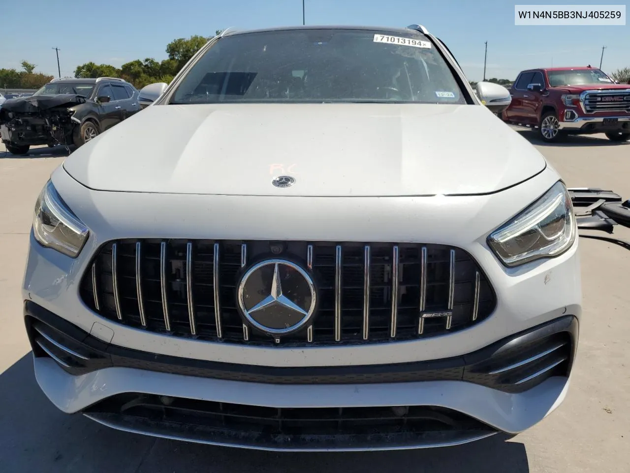 2022 Mercedes-Benz Gla 35 Amg VIN: W1N4N5BB3NJ405259 Lot: 71013194