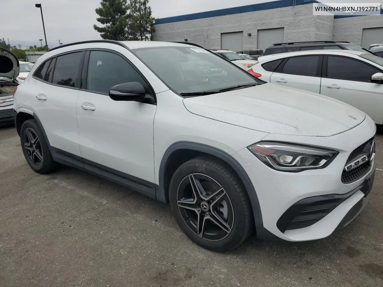 2022 Mercedes-Benz Gla 250 4Matic VIN: W1N4N4HBXNJ392771 Lot: 72271844