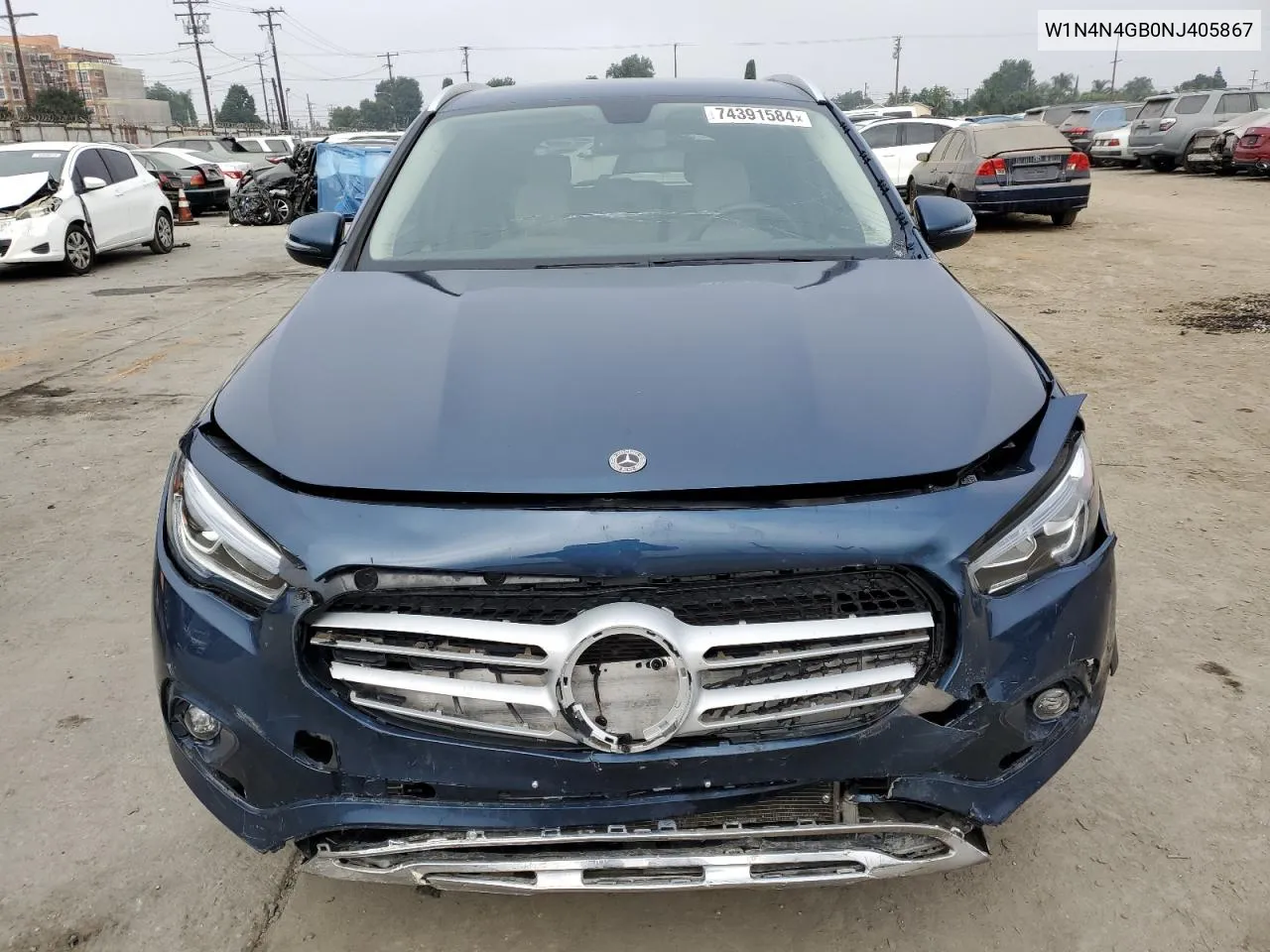 2022 Mercedes-Benz Gla 250 VIN: W1N4N4GB0NJ405867 Lot: 74391584