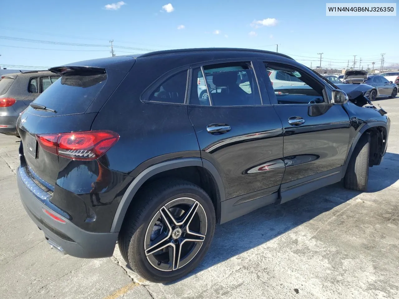 2022 Mercedes-Benz Gla 250 VIN: W1N4N4GB6NJ326350 Lot: 78421444