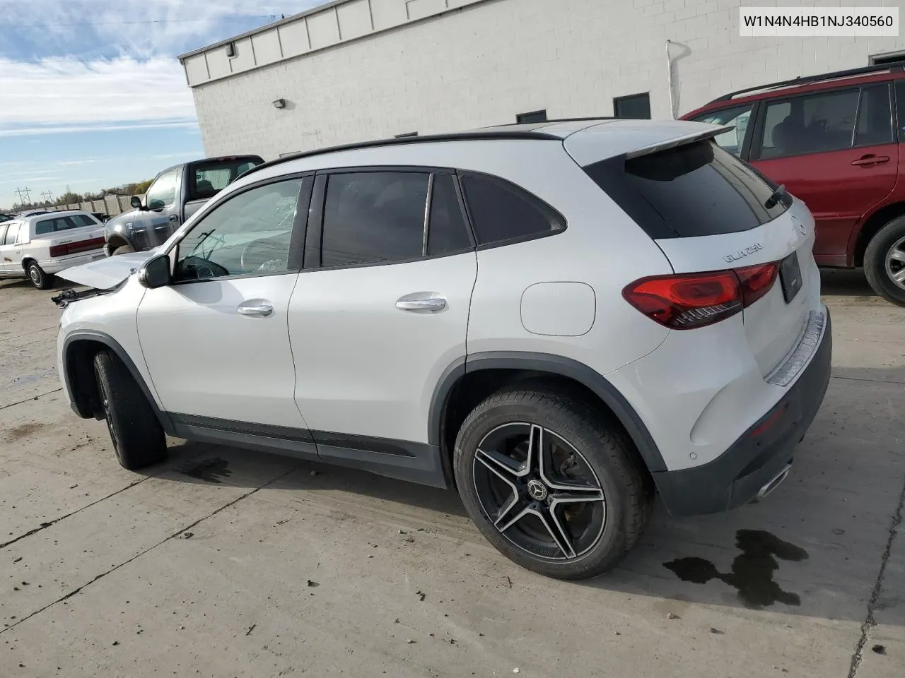 2022 Mercedes-Benz Gla 250 4Matic VIN: W1N4N4HB1NJ340560 Lot: 79972654