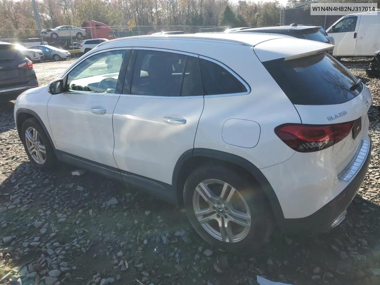 2022 Mercedes-Benz Gla 250 4Matic VIN: W1N4N4HB2NJ317014 Lot: 80131444