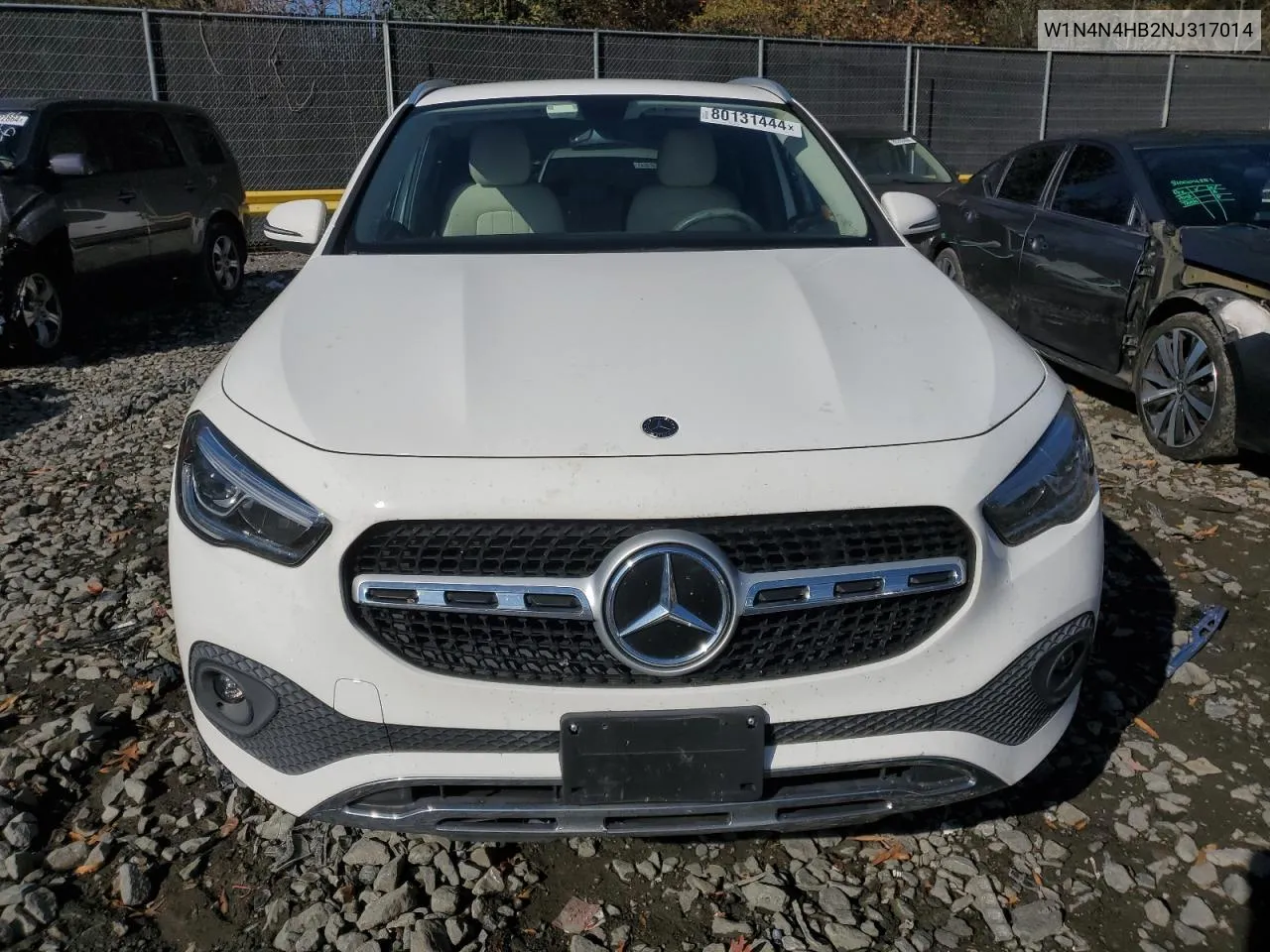 2022 Mercedes-Benz Gla 250 4Matic VIN: W1N4N4HB2NJ317014 Lot: 80131444