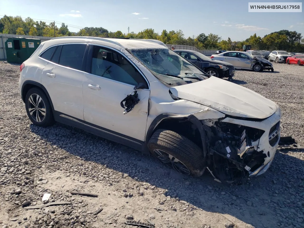 2024 Mercedes-Benz Gla 250 4Matic VIN: W1N4N4HB5RJ617958 Lot: 72011654