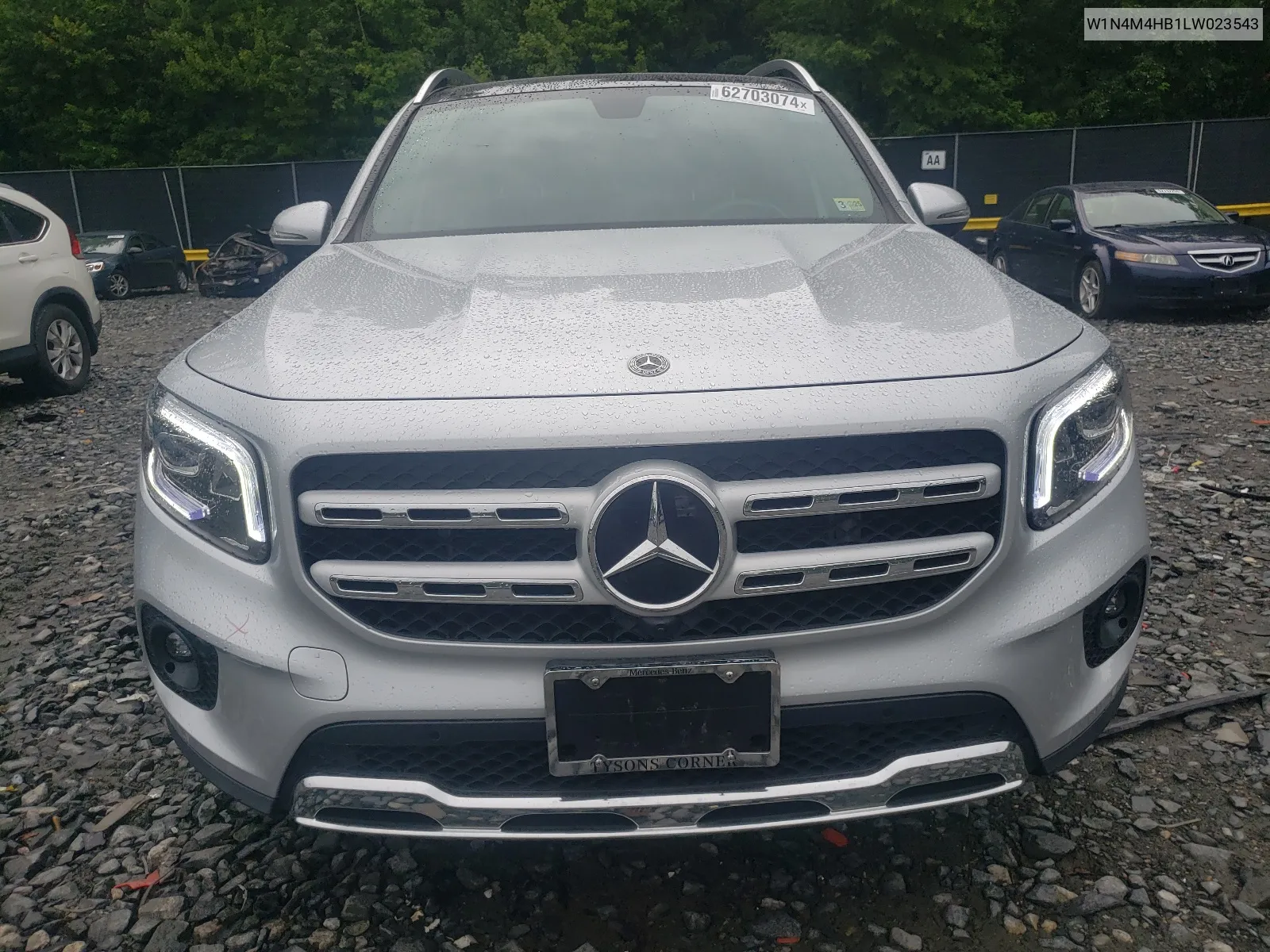 2020 Mercedes-Benz Glb 250 4Matic VIN: W1N4M4HB1LW023543 Lot: 62703074