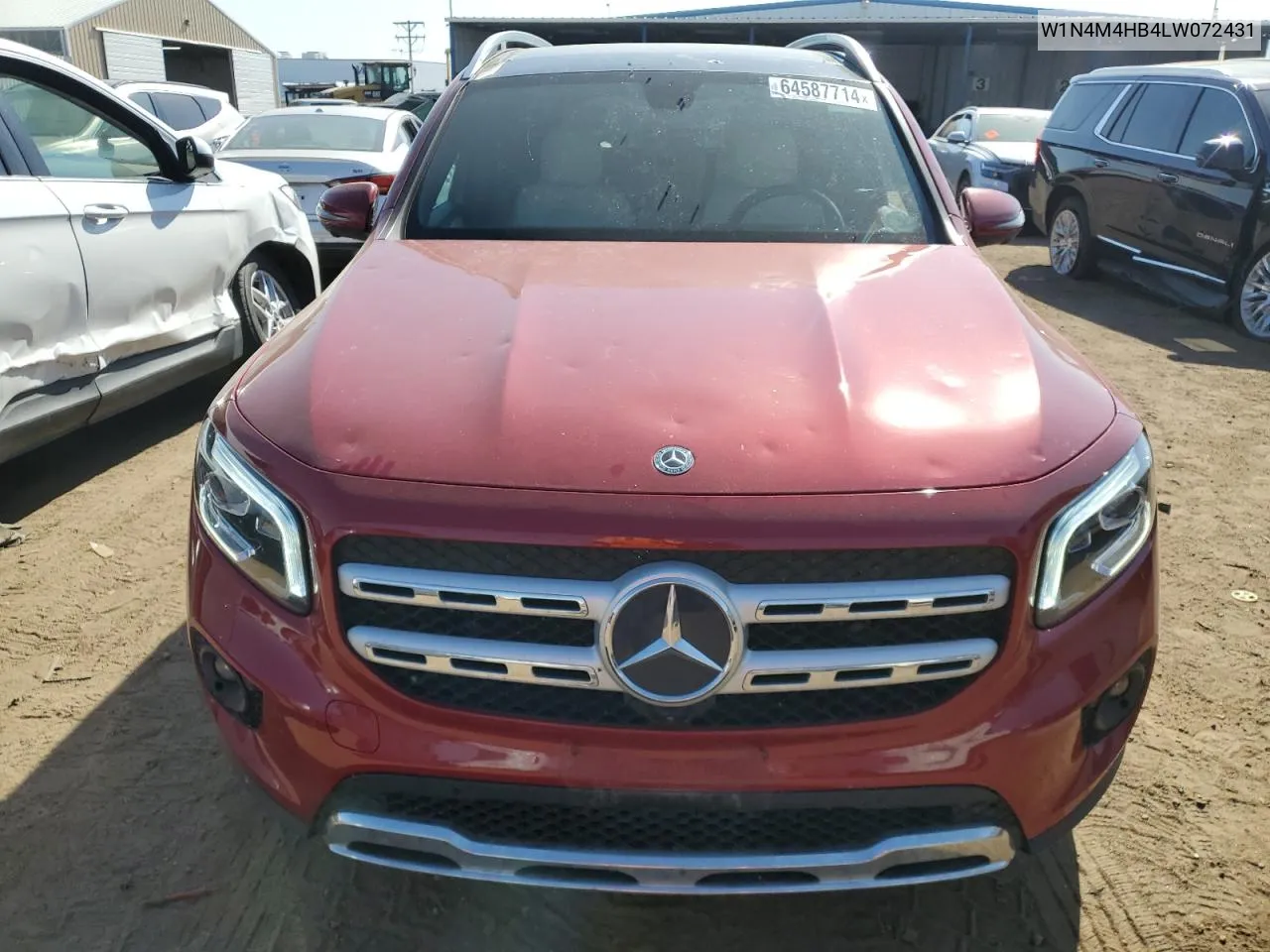 2020 Mercedes-Benz Glb 250 4Matic VIN: W1N4M4HB4LW072431 Lot: 64587714