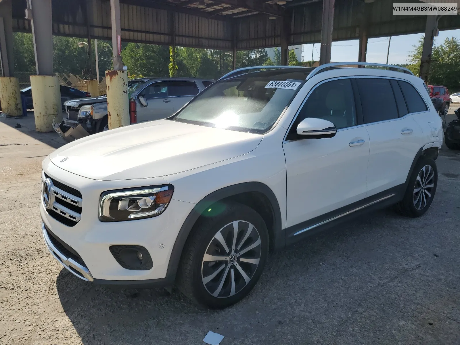 2021 Mercedes-Benz Glb 250 VIN: W1N4M4GB3MW088249 Lot: 63806554