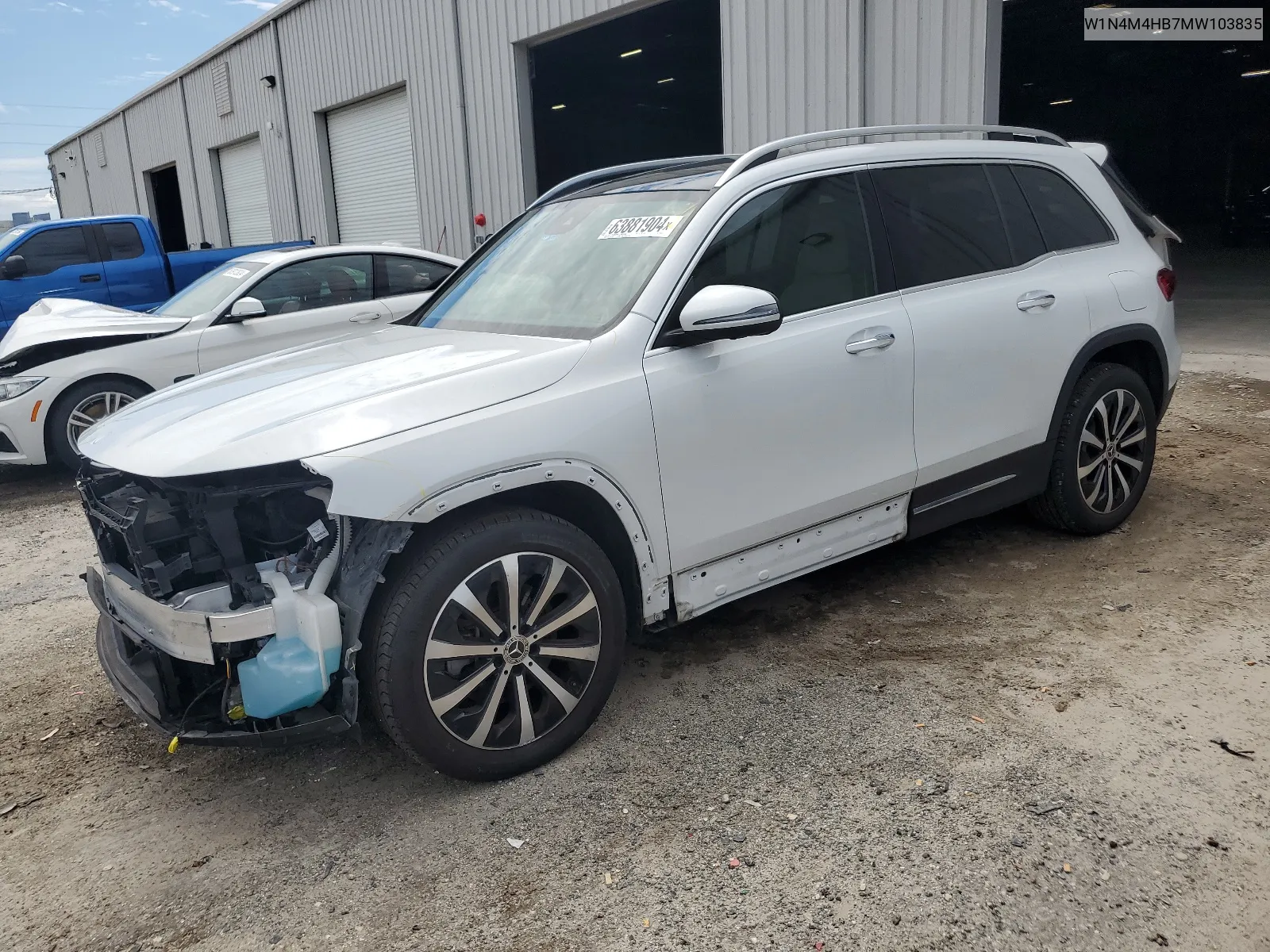 2021 Mercedes-Benz Glb 250 4Matic VIN: W1N4M4HB7MW103835 Lot: 63881904