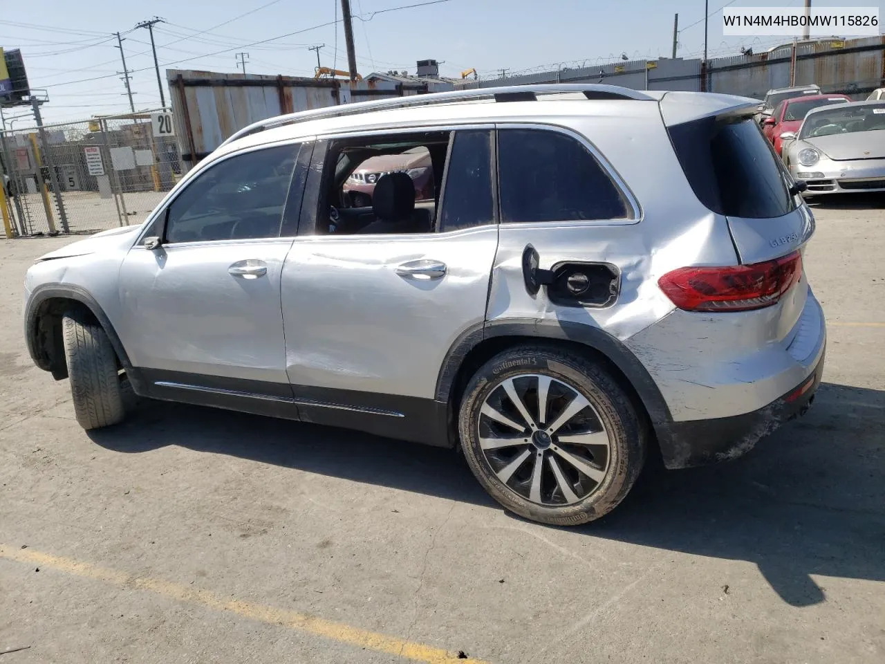 2021 Mercedes-Benz Glb 250 4Matic VIN: W1N4M4HB0MW115826 Lot: 68947984