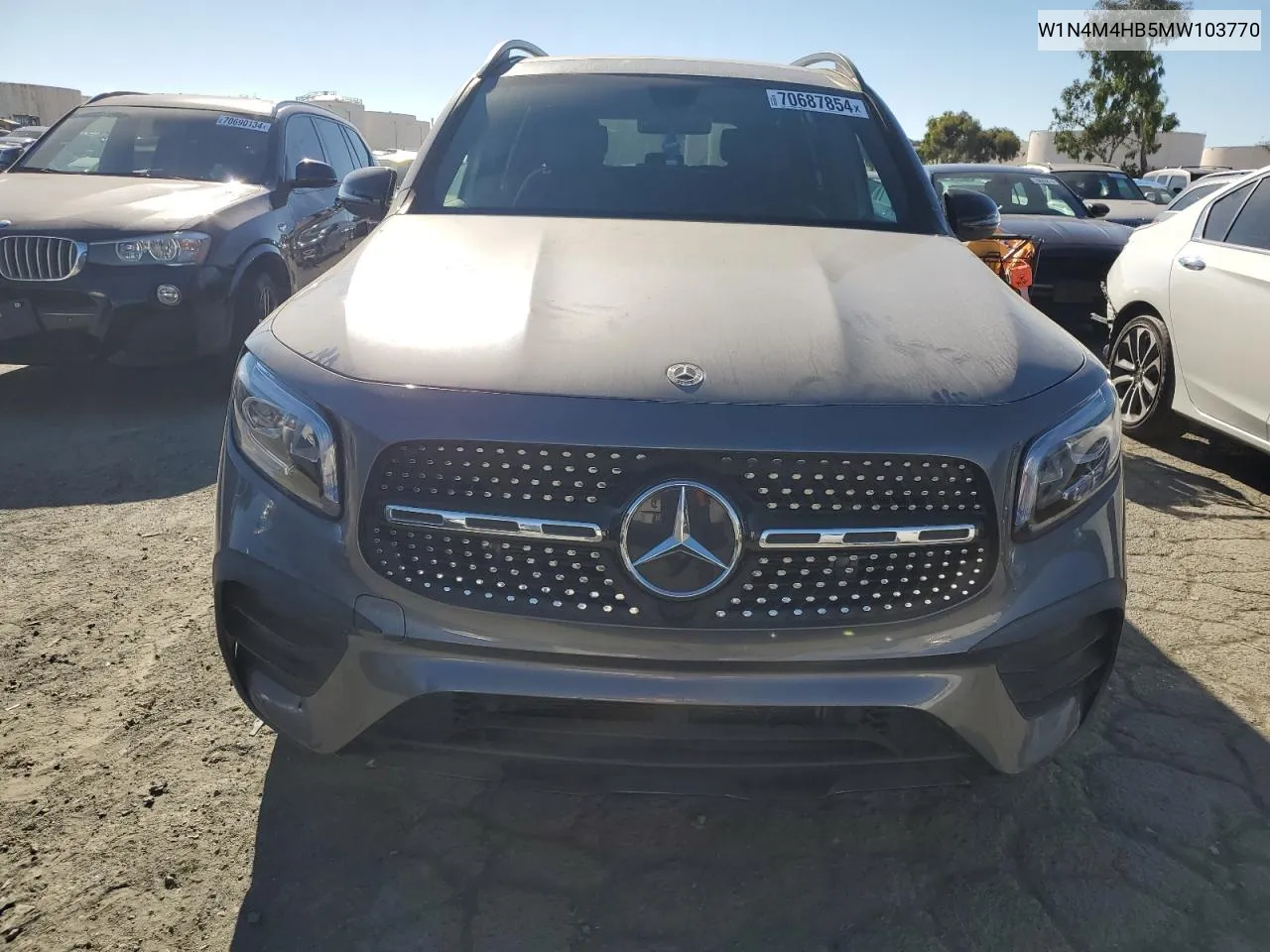 2021 Mercedes-Benz Glb 250 4Matic VIN: W1N4M4HB5MW103770 Lot: 70687854