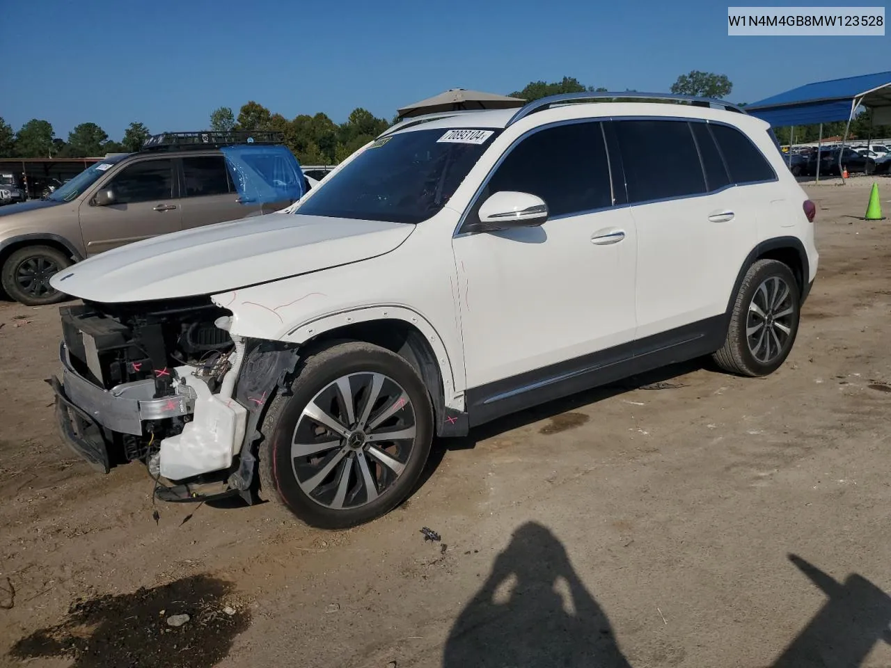 2021 Mercedes-Benz Glb 250 VIN: W1N4M4GB8MW123528 Lot: 70893104