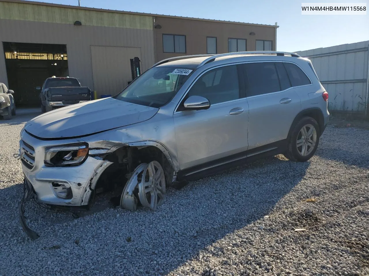 2021 Mercedes-Benz Glb 250 4Matic VIN: W1N4M4HB4MW115568 Lot: 72559244