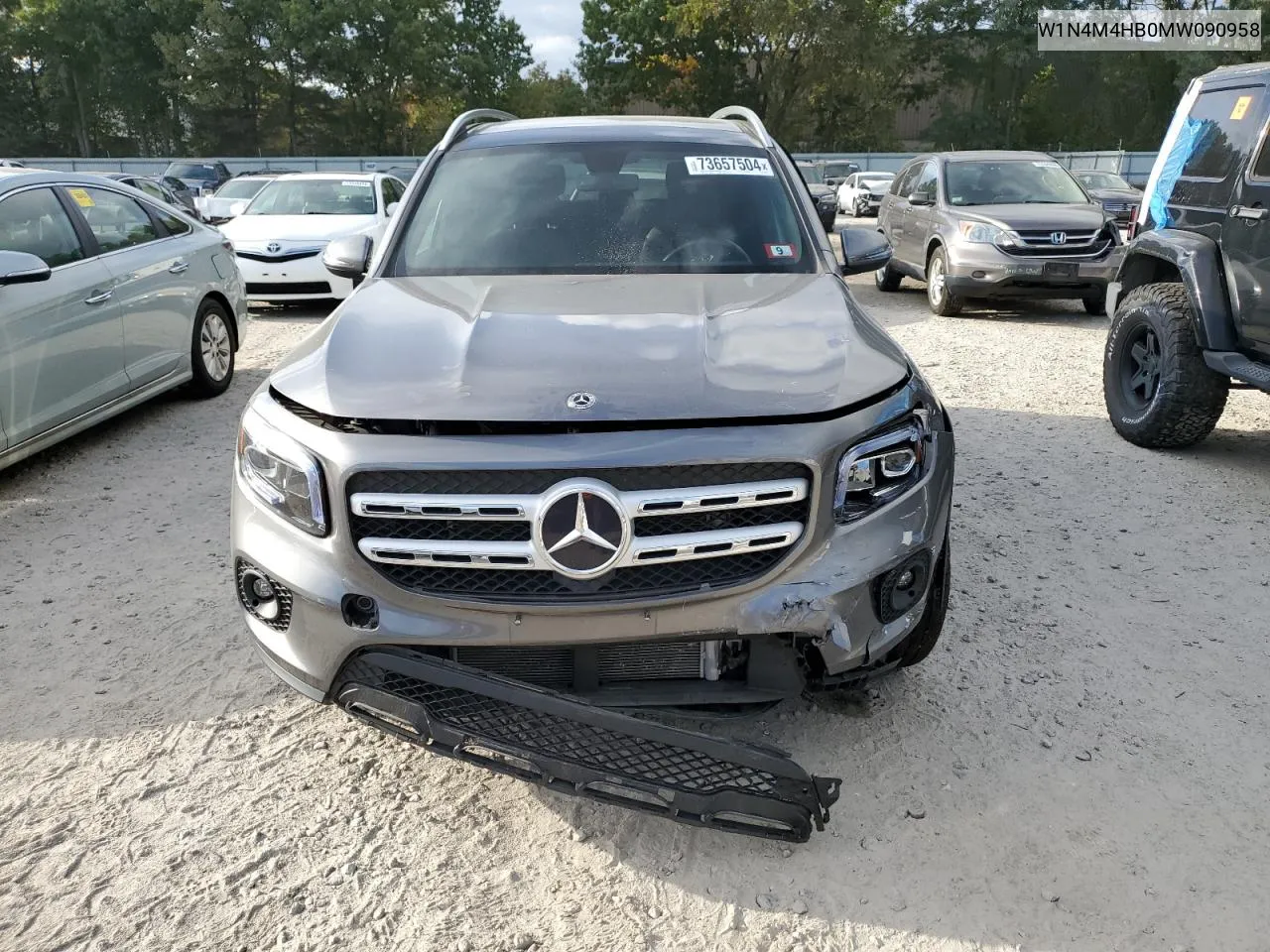 2021 Mercedes-Benz Glb 250 4Matic VIN: W1N4M4HB0MW090958 Lot: 73657504