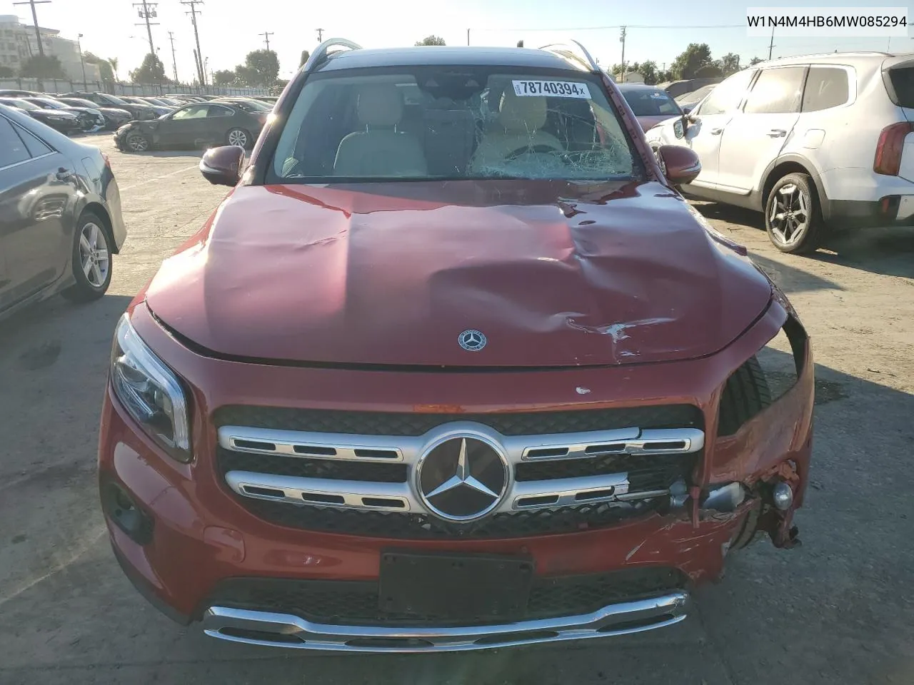 2021 Mercedes-Benz Glb 250 4Matic VIN: W1N4M4HB6MW085294 Lot: 78740394