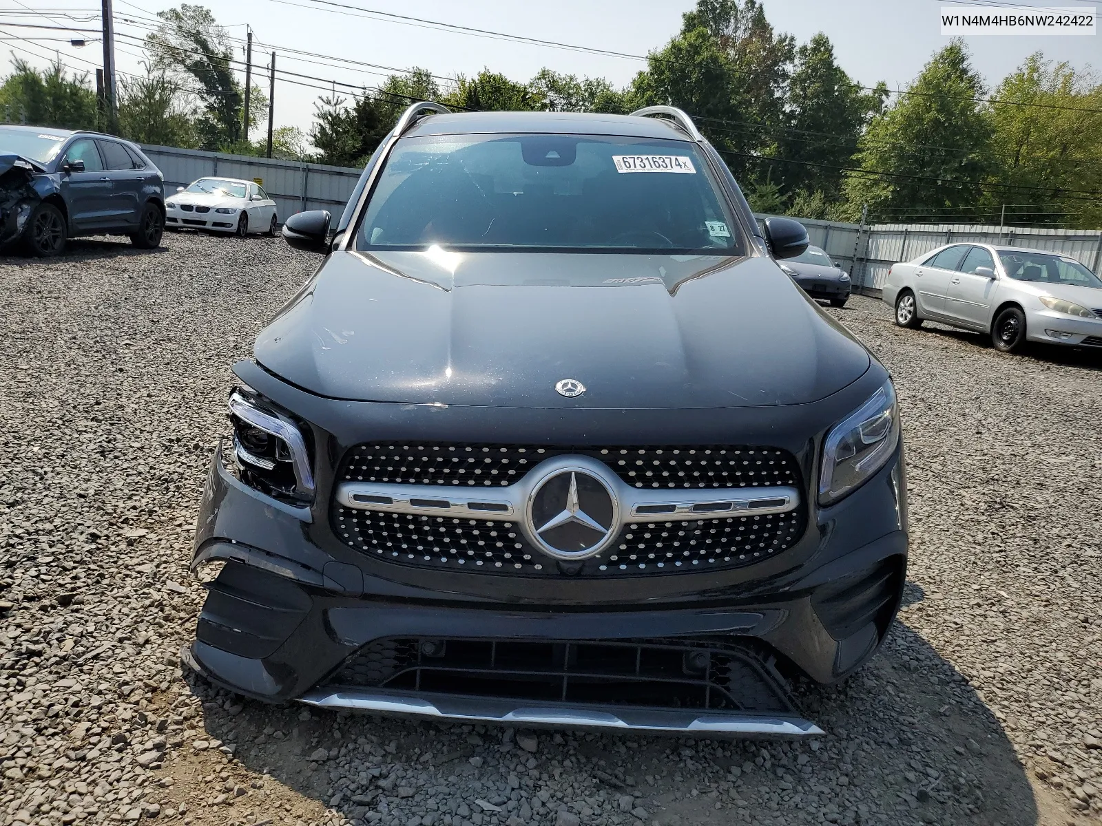 2022 Mercedes-Benz Glb 250 4Matic VIN: W1N4M4HB6NW242422 Lot: 67316374