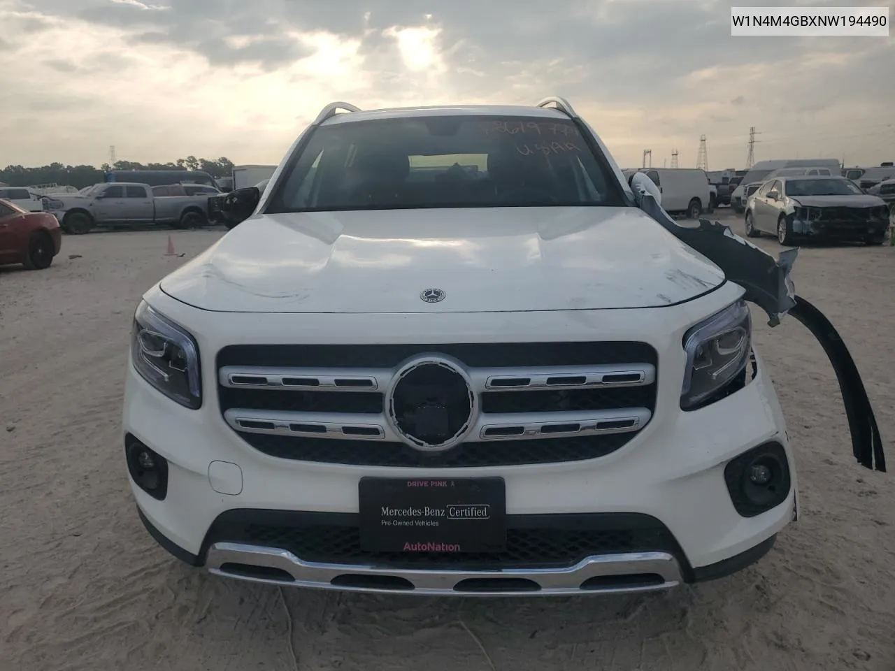 2022 Mercedes-Benz Glb 250 VIN: W1N4M4GBXNW194490 Lot: 68619774