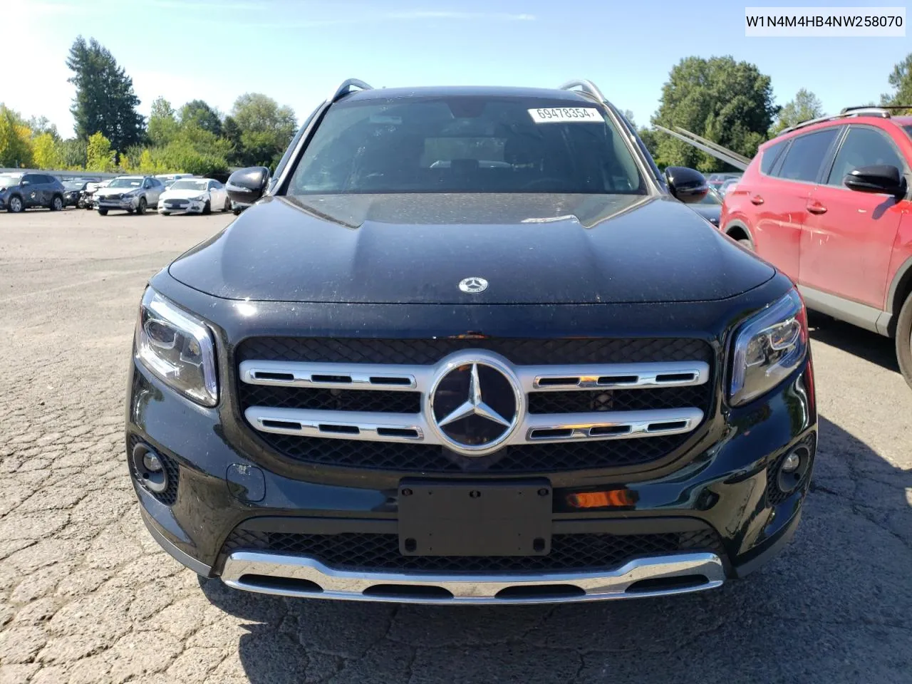 2022 Mercedes-Benz Glb 250 4Matic VIN: W1N4M4HB4NW258070 Lot: 69478354