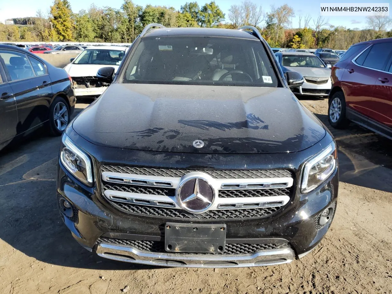 2022 Mercedes-Benz Glb 250 4Matic VIN: W1N4M4HB2NW242353 Lot: 74779264