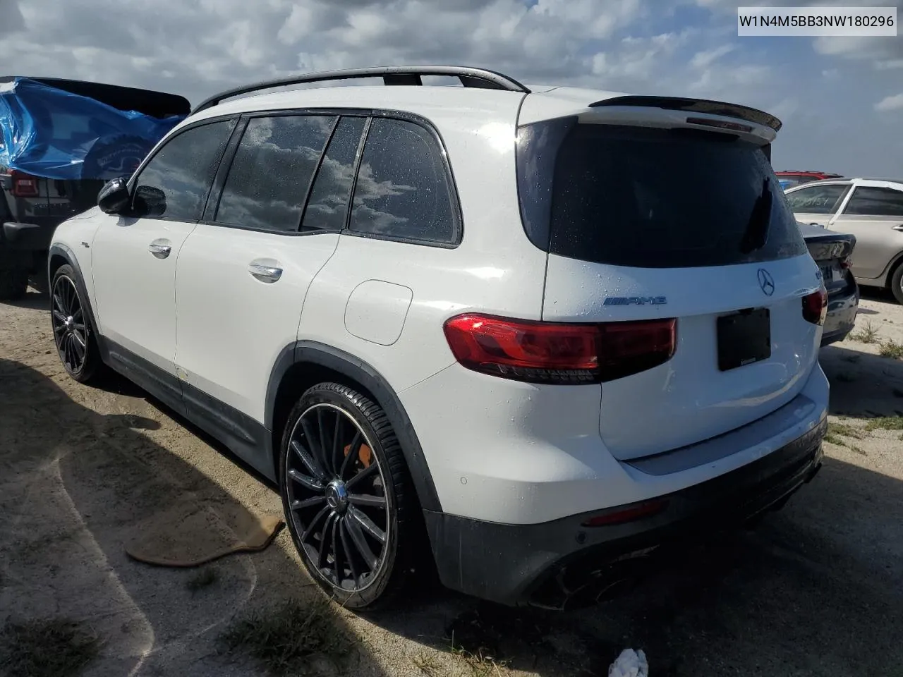 2022 Mercedes-Benz Glb Amg 35 4Matic VIN: W1N4M5BB3NW180296 Lot: 76529524