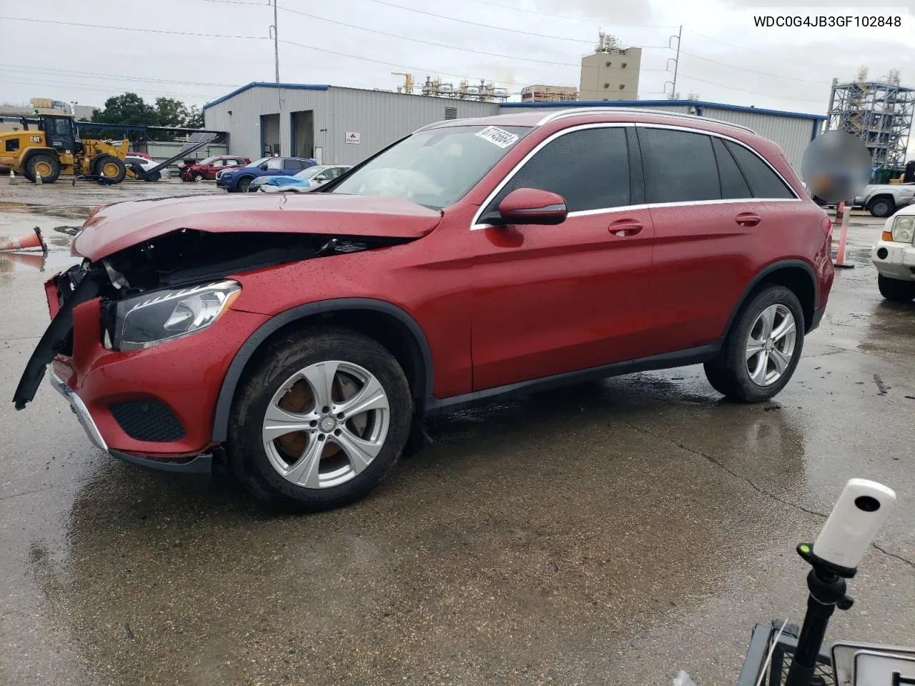 2016 Mercedes-Benz Glc 300 VIN: WDC0G4JB3GF102848 Lot: 67745664